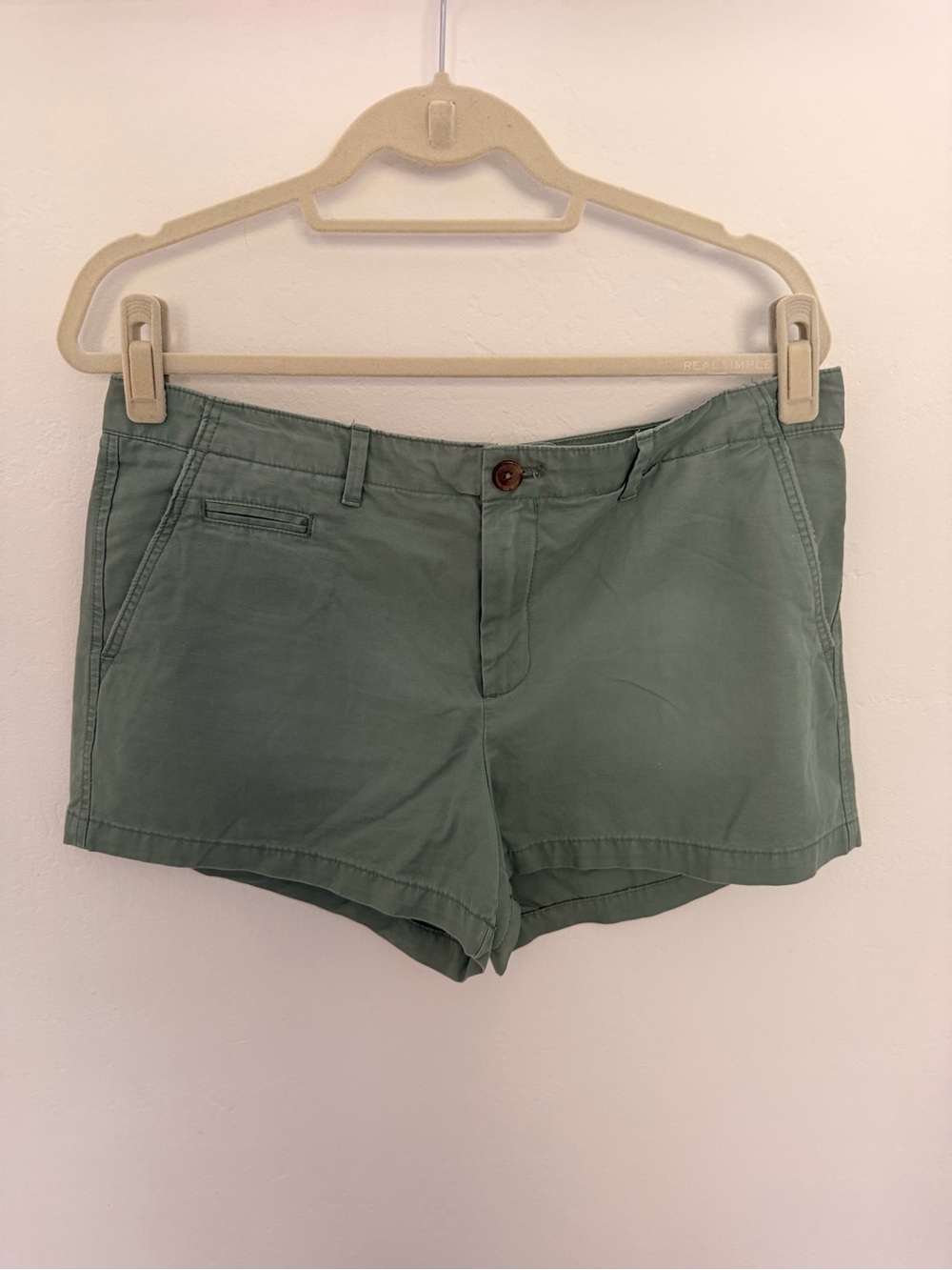 GAP Olive Green Cotton Bermuda Shorts